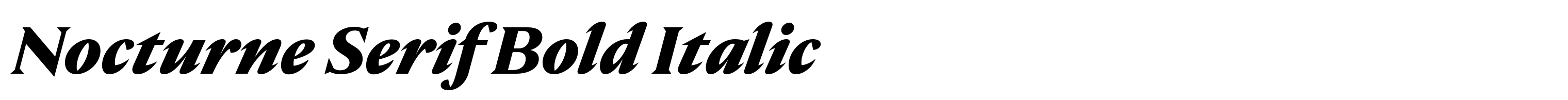 Nocturne Serif Bold Italic
